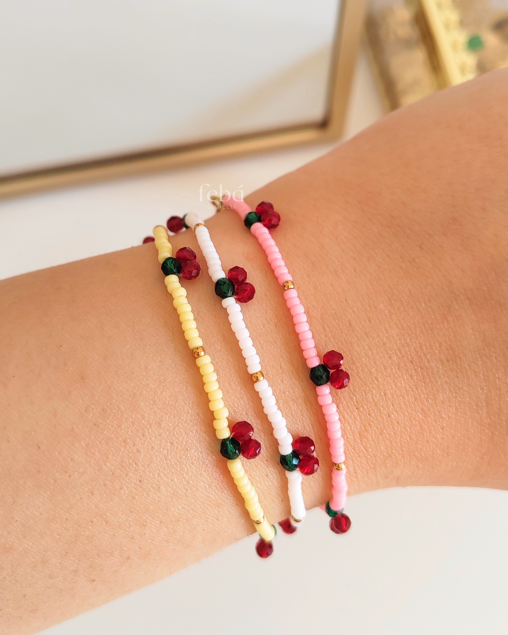Bracciale di perline - Cherry