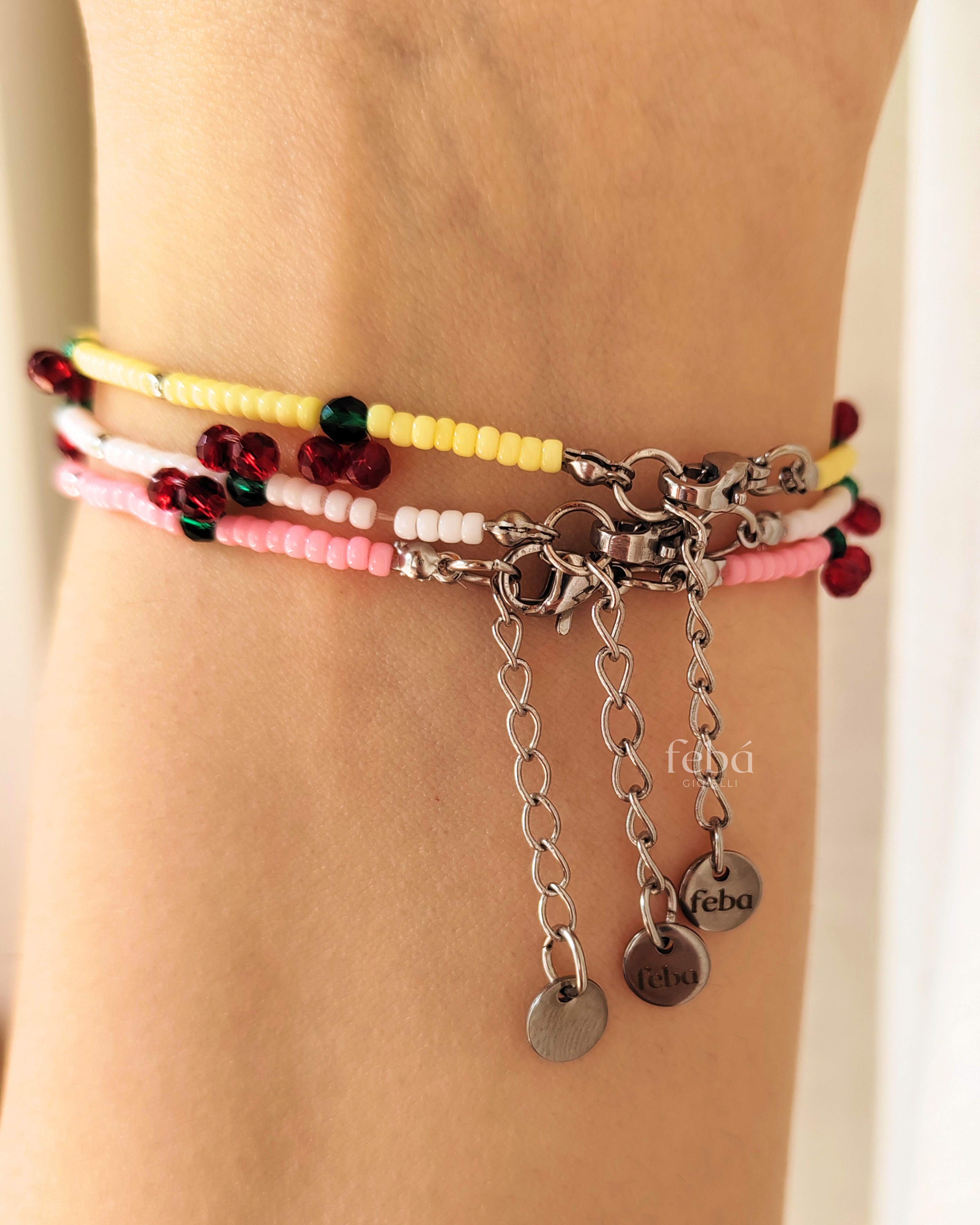 Bracciale di perline - Cherry