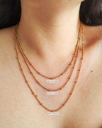 Base collana Sfere piatte