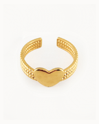 Anello regolabile Heart Huggie
