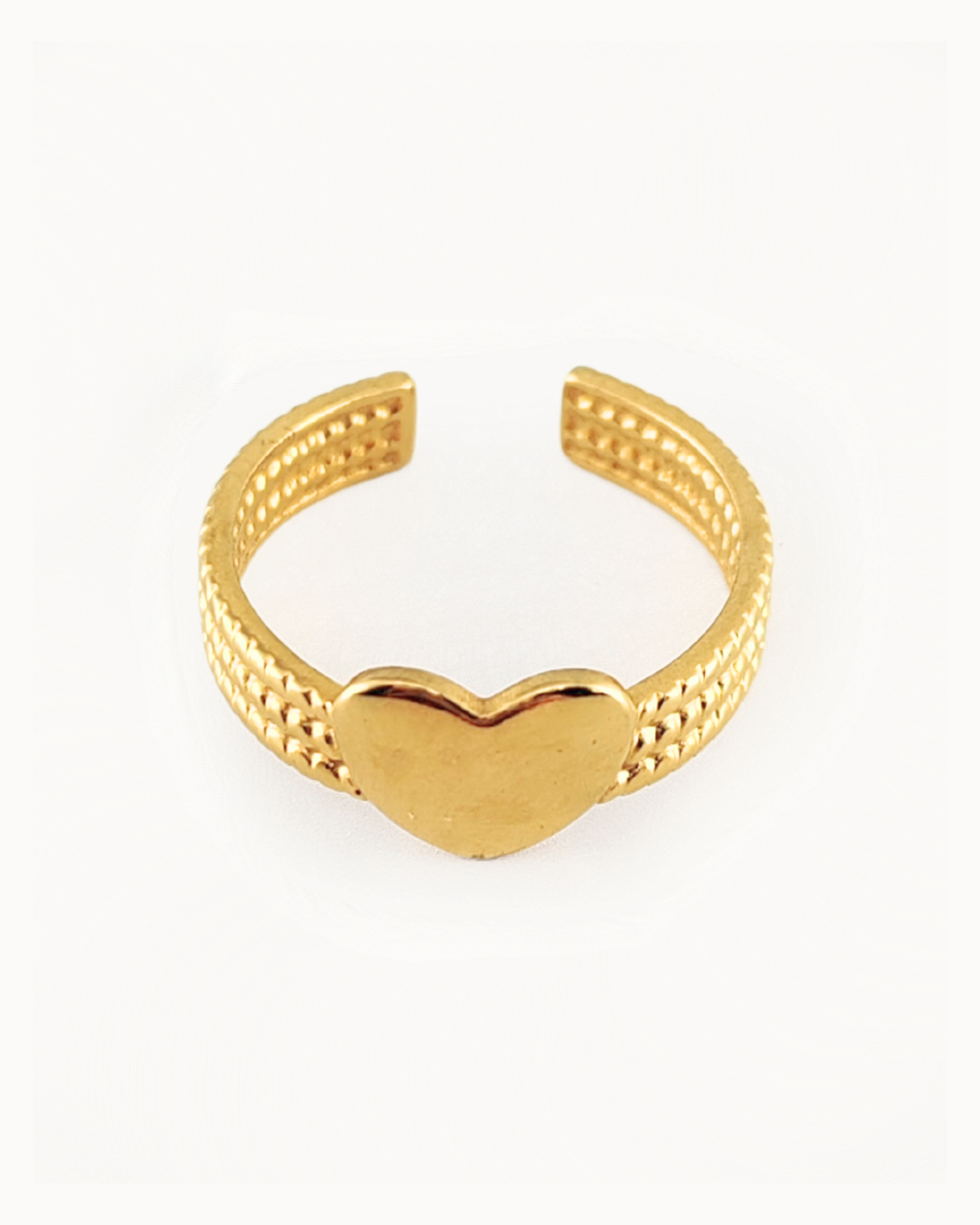 Anello regolabile Heart Huggie