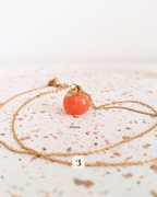 Collana Zucca in avventurina arancione