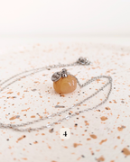 Collana Zucca in avventurina arancione