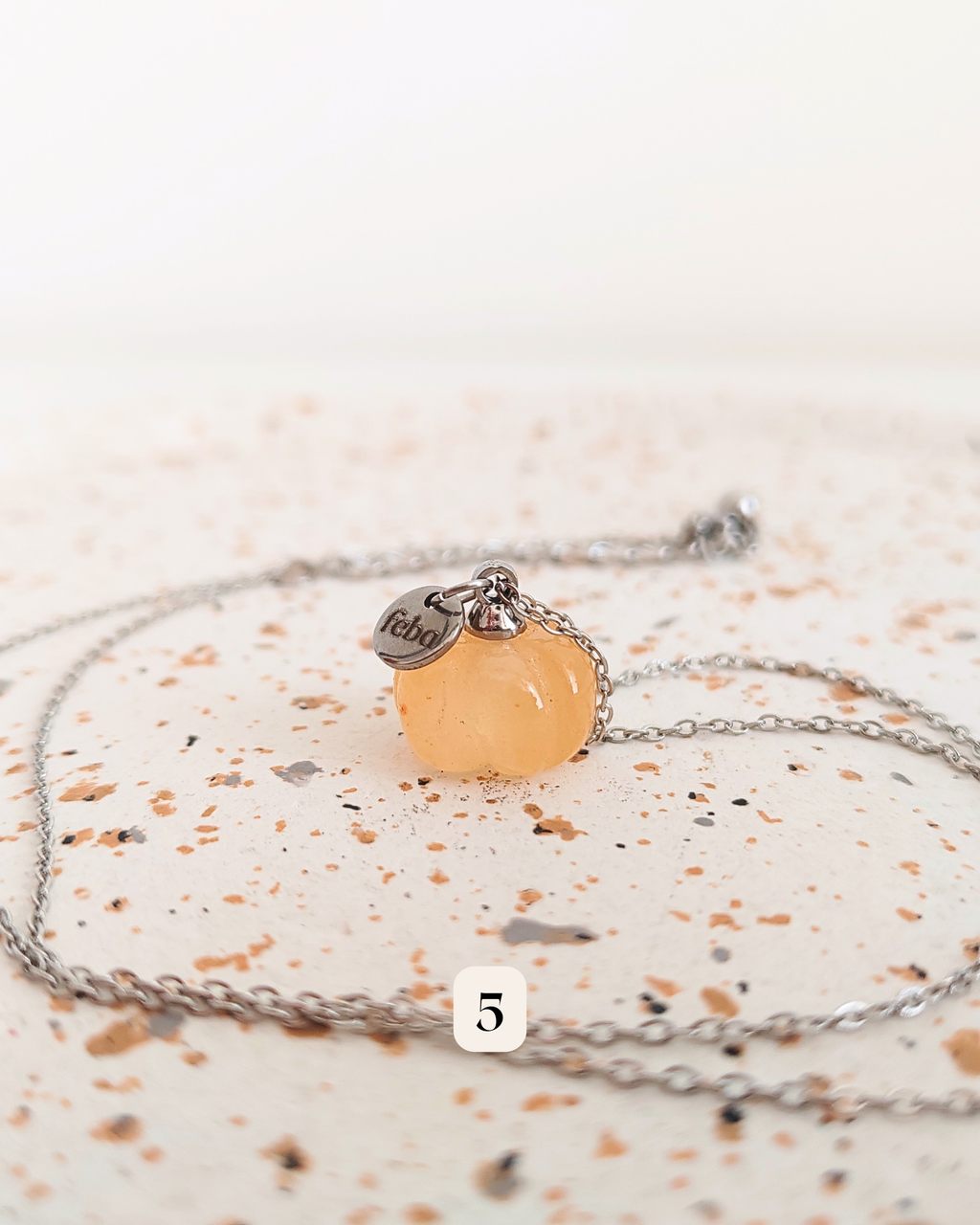 Collana Zucca in avventurina arancione