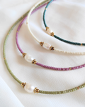 Choker di perline con perla - Arielle