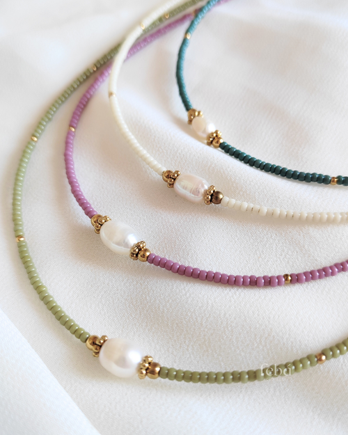 Choker di perline con perla - Arielle