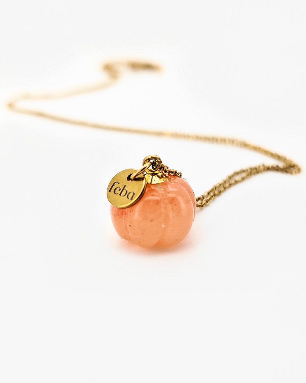 Collana Zucca in avventurina arancione