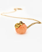 Collana Zucca in avventurina arancione