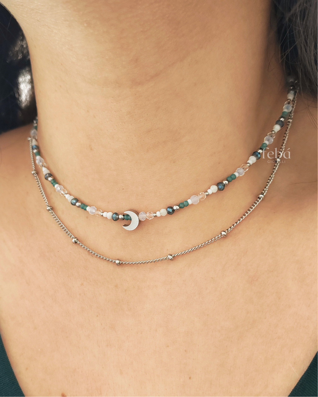 Choker di perline e cristalli - Munè