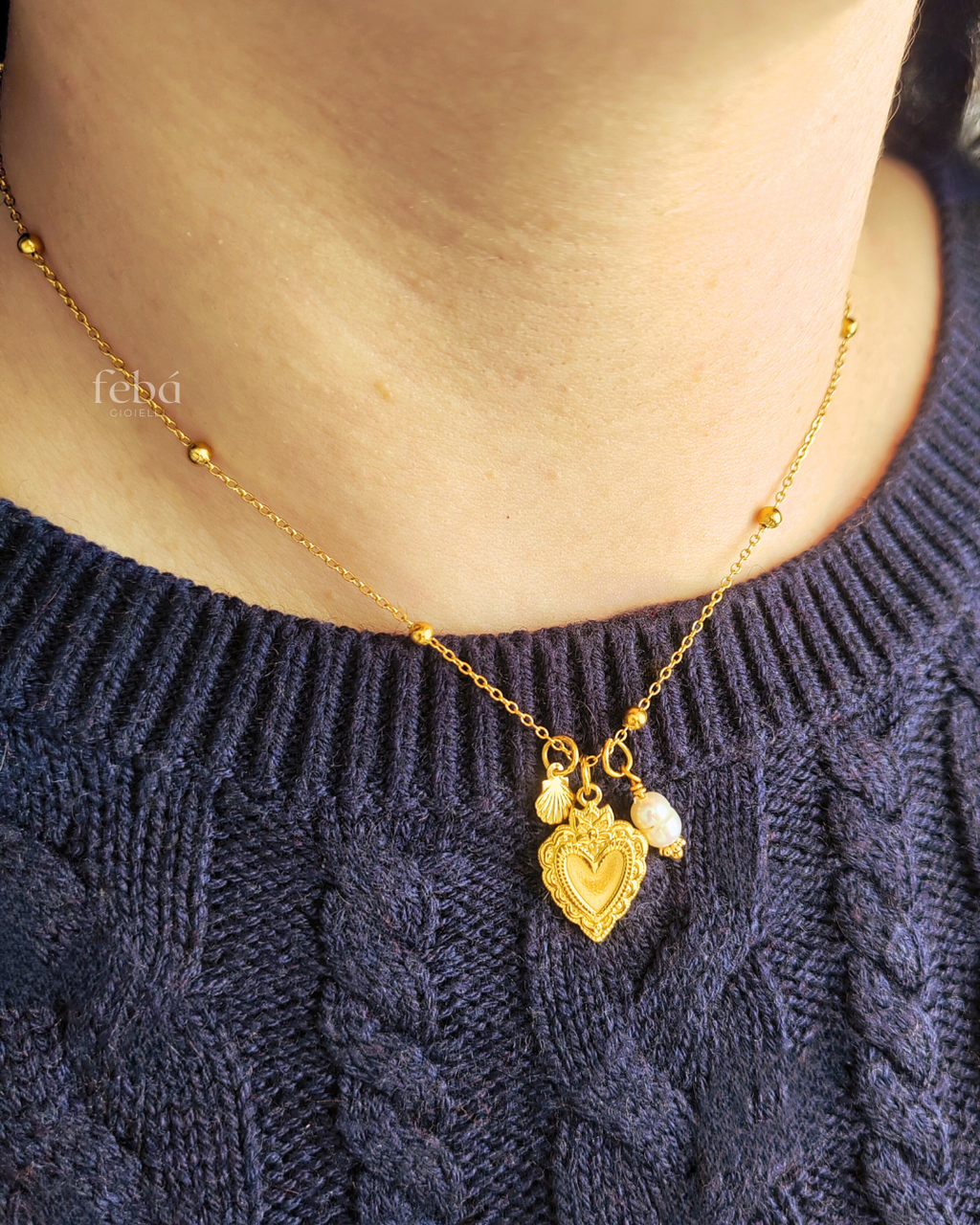 Charm mini Perla di fiume