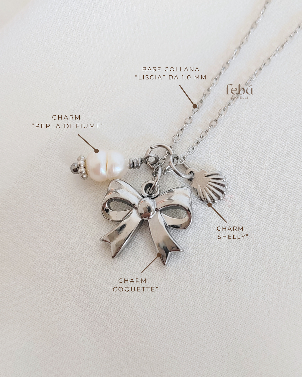 Charm mini Perla di fiume